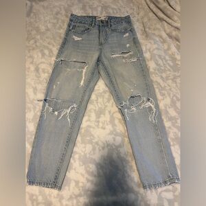 Garage Light Blue Mom Jeans